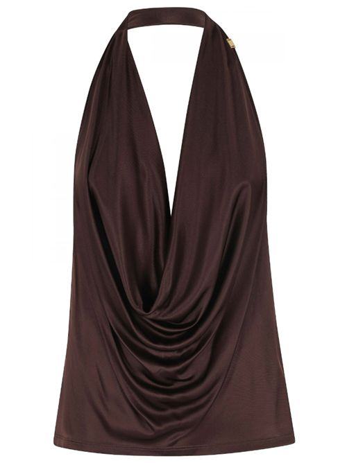 JERSEY TOP ELISABETTA FRANCHI | CN00861E2644 cacao